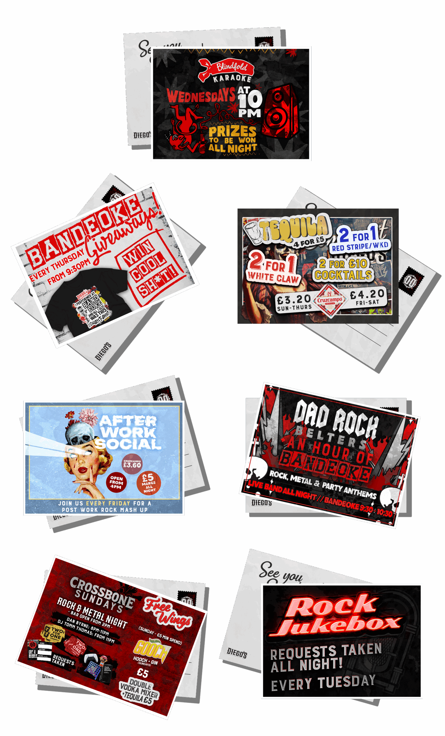 Diegos Postcard Ads Mobile